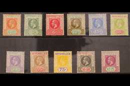 1912-16 KGV MCA Wmk Complete Set, SG 71/81, Very Fine Mint. (11 Stamps) For More Images, Please Visit Http://www.sandafa - Seychelles (...-1976)