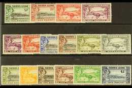 1938-44 Pictorial Definitive Set, SG 188/200, Very Fine Mint (16 Stamps) For More Images, Please Visit Http://www.sandaf - Sierra Leona (...-1960)