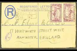 1941 (July) KGVI 3d Registered Envelope With Additional 1½d Pair, Segbwema To England, Fine Oval Violet "CENSOR 2.", Att - Sierra Leona (...-1960)