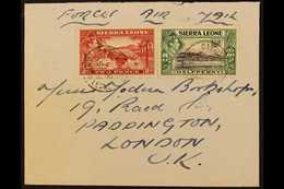 1949 "FORCES AIR MAIL" COVER TO LONDON Bearing ½d And 2d Pictorial Definitives Tied By Fine "GARRISON MAIL" Cds's Of 19  - Sierra Leona (...-1960)