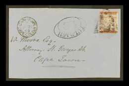 CAPE 1868 4d On 6d Deep Lilac Surcharge, SG 27, Used On Front, Tied By Triangular "C.G.H." Obliterator with Oval Tulbagh - Unclassified