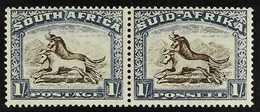 1933-48 VARIETY 1s Brown And Chalky Blue With WEAK SHADING ON MOUNTAIN Variety On The English Stamp, SG 62 Var, Never Hi - Sin Clasificación