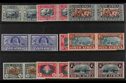 1938-1939 Voortrekker And Huguenot All Three Sets, SG 76/84, Very Fine Mint. (9 Pairs) For More Images, Please Visit Htt - Zonder Classificatie