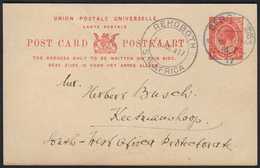 1917 (10 Jul) 1d Union Postal Card To Keetmanshoop With Fine "BERGLANDS" Cds Postmark, Putzel Type B1 Oc (showing "01.7. - Afrique Du Sud-Ouest (1923-1990)