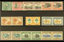 1927-30 Pictorial Pairs Set, SWA Opt'd, SG 58/67, Very Fine Mint (10 Pairs) For More Images, Please Visit Http://www.san - Afrique Du Sud-Ouest (1923-1990)