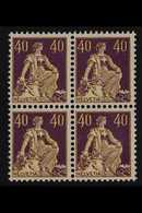 1924-33 40c Yellow Green & Deep Magenta, Mi 208x, SG 239, BLOCK OF 4, Never Hinged Mint (4 Stamps) For More Images, Plea - Otros & Sin Clasificación