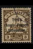 1914 3pf Brown With 16mm Ovpt, 2mm Spacing, SG H14, Very Fine Used. Rare Stamp. For More Images, Please Visit Http://www - Sonstige & Ohne Zuordnung