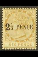 1883 "2½ PENCE" On 6d Stone, SG 13, Fine Mint. For More Images, Please Visit Http://www.sandafayre.com/itemdetails.aspx? - Trinidad Y Tobago