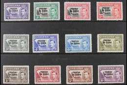 1952 KGVI Opt'd Complete Definitive Set, SG 1/12, Fine Mint (12 Stamps) For More Images, Please Visit Http://www.sandafa - Tristan Da Cunha