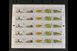 2005-2006 COMPLETE SE-TENANT SHEETLETS. All Islands Issues As Complete Se-tenant Sheetlets Of 25, Each Sheetlet Containi - Tristan Da Cunha