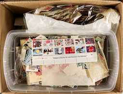 1880's-1990's (CIRCA) MESSY SORTER-BOX An Estate Clearance Box Filled With USA Issues In Packets, In Glassine, Loose In  - Altri & Non Classificati