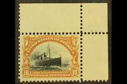 1901 10c Yellow Brown And Black Ocean Liner, Sc 299, Superb NHM Corner Copy. For More Images, Please Visit Http://www.sa - Andere & Zonder Classificatie