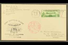 1933 50c Green Century Of Progress Stamp Tied To Century Of Progress Exposition Envelope, Despatched From Chicago To Ger - Autres & Non Classés