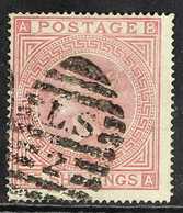1867 5s Rose, Plate 2, Wmk Maltese Cross, SG 127, Used With Good Colour And Neat Cancel. Tiny Pinhole. Cat £1500 For Mor - Other & Unclassified