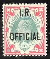 I.R. OFFICIAL 1902-04 1s Dull Green And Carmine, SG O24, Fine Mint Part OG. 2020 B.P.A. Certificate. Rare. For More Imag - Unclassified
