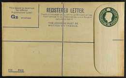 REGISTRATION ENVELOPE FORCES ISSUE 1944 3d Green, Size G2, With Square Stop On Back, Huggins RPF 3a, Fine Unused. For Mo - Sin Clasificación