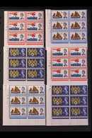 1963 LIFEBOAT CYLINDER BLOCKS SET. International Lifeboat Conference Ordinary And Phosphor Sets (SG 639/41p) In CYLINDER - Andere & Zonder Classificatie