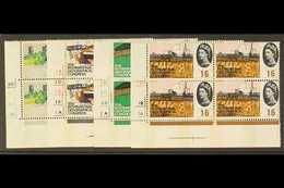 1964 Geographical Congress Complete Phosphor Set In CYLINDER BLOCKS OF FOUR, SG 651p/654p, Superb Never Hinged Mint. (4  - Andere & Zonder Classificatie