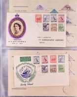 LUNDY ISLAND 1953-1977 COVERS COLLECTION In Transparent Sleeves In An Album That Includes FDC's With Two Different Coron - Altri & Non Classificati