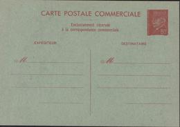 Entier Petain 80c Rouge Sur Carton Vert Correspondance Commerciale Neuf Storch P208 B1 - Standard Postcards & Stamped On Demand (before 1995)