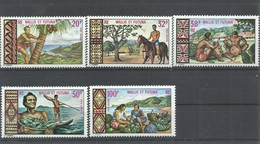 WALLIS  ET FUTUNA  YVERT    AEREO  33/37    MNH  ** - Unused Stamps