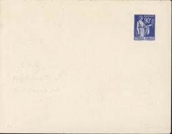 Entier Enveloppe Paix De Laurens 90 Ct Bleu Storch P192 F3 147 X 112 Sans Date Interieur Mauve Neuve - Standard- Und TSC-Briefe (vor 1995)