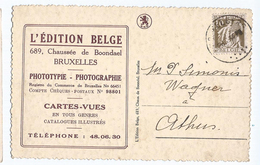 Carte Publicitaire  L'Edition Belge 1934 ?  Ecrite Tournay Cathédrale - Tournai