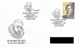 SPAIN. POSTMARK 40th ANNIV. PHILATELIC SOCIETY OF ALCALA DE HENARES. CERVANTES. 2017 - Andere & Zonder Classificatie