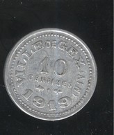 10 Centimes Ville De Gex 1919 - Monnaie De Nécessité - TTB+ - Andere & Zonder Classificatie
