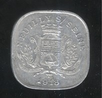 20 Centimes Neuilly Sur Seine 1918 - Monnaie De Nécessité - TTB+ - Other & Unclassified