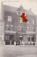 ROEULX - Hôtel De La Couronne - Superbe Carte Animée Et Circulé En 1908 - Le Roeulx