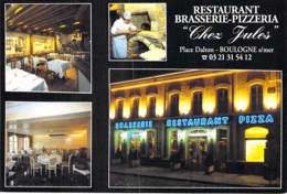 62 - BOULOGNE Sur MER : Restaurant Brasserie Pizzeria " CHEZ J - CPSM CPM Grand Format - Pas De Calais - Boulogne Sur Mer