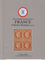 Collection Besançon, Top Classical France Material, AC Corinphila Zurich 208 & 211, 2016 - Auktionskataloge