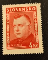 Slovaquie 1945 SK 125 Jozef Tiso Politiciens - Neufs