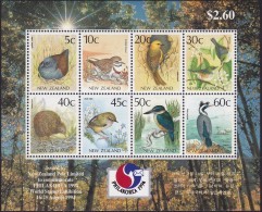 New Zealand 1994 PhilaKorea Birds Sheet Sc 926a Mint Never Hinged - Unused Stamps