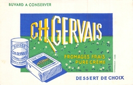 Ancien Buvard Collection SUISSE CH GERVAIS DOUBLE CREME FABRIQUE EN NORMANDIE - Produits Laitiers