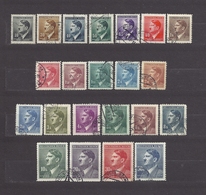 Bohemia & Moravia Böhmen Und Mähren 1942 Gest ⊙ Mi 89-110 Sc 62-83 Hitler Komplete Series 22 Stamps - Oblitérés