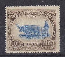 MALAYA - KEDAH 1927 10c SG 30c TYPE II MOUNTED MINT Cat £65 - Kedah