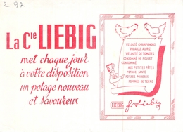 Ancien Buvard Collection LA CIE LIEBIG BOUILLON VELOUTE CONSOMME POTAGE - L