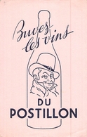 Ancien Buvard Collection LES VINS DU POSTILLON - V