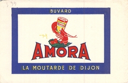 Ancien Buvard Collection MOUTARDE AMORA DE DIJON - Senape