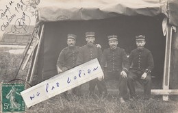 Camp De CHALONS  - Militaires Du 32ème Qui Posent En 1908 ( Carte Photo ) - Camp De Châlons - Mourmelon