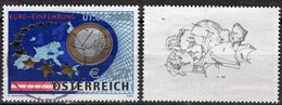 EURO-Münzen 2002 Österreich 2368 O 8€ Münze EUROPA-Währung In Kleinbogen Bloque Card Bloc Coins Sheetlet Bf Austria - Hologramme