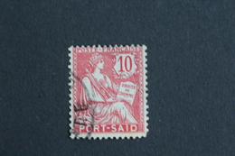 PORT-SAID 1902 Y&T 25 10C ROSE OBLI TB.. - Used Stamps