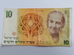 Israel Banknote 10  Sheqalim  Israele Come Da Foto - Israel