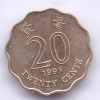 HONG KONG 1993: 20 Cents, KM 67 - Hong Kong