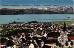 CPA AK Diessen Am Ammersee - Totalansicht Mit Bergen Und See GERMANY (962642) - Diessen