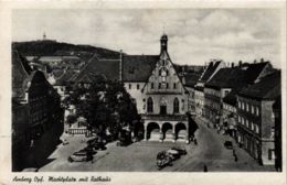 CPA AK Amberg - Marktplatz Mit Rathaus GERMANY (962921) - Amberg