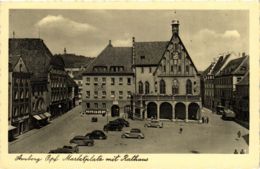 CPA AK Amberg - Marktplatz Mit Rathaus GERMANY (963071) - Amberg