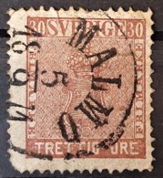 SWEDEN 1858/62 - Canceled - Sc# 11 - 30o - Used Stamps